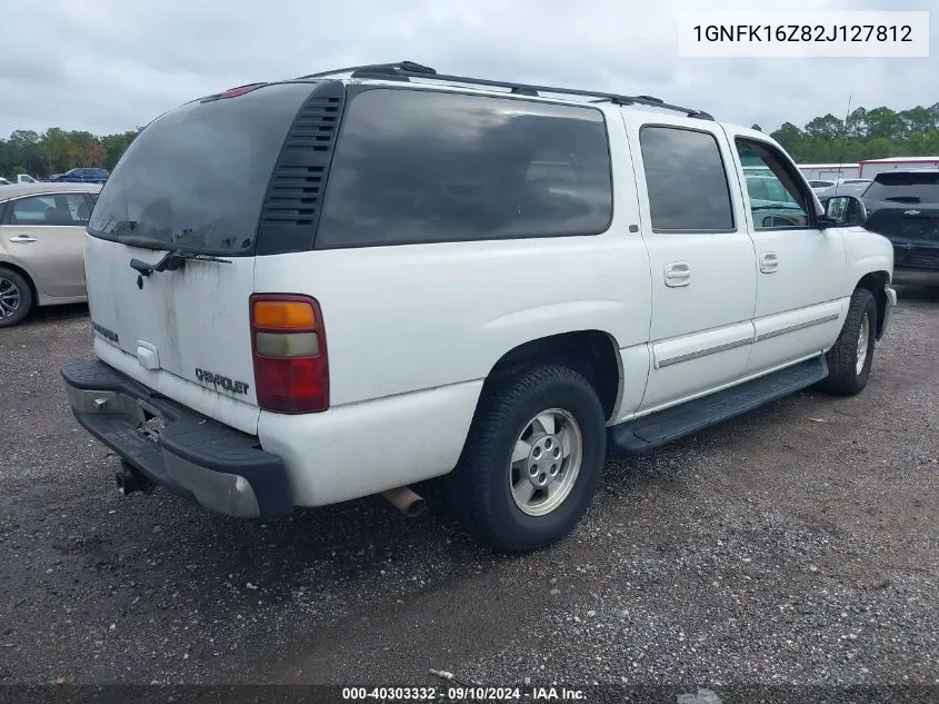 2002 Chevrolet Suburban K1500 VIN: 1GNFK16Z82J127812 Lot: 40303332