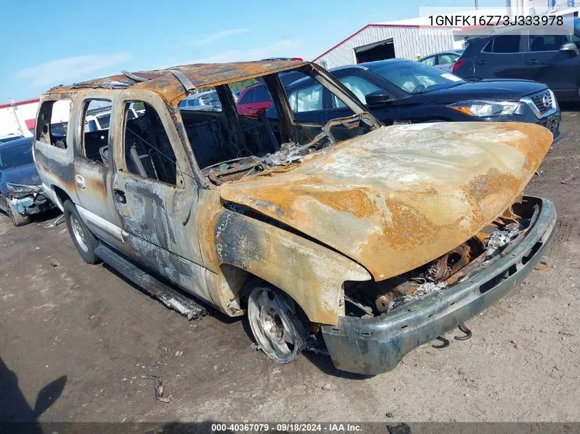 2003 Chevrolet Suburban K1500 VIN: 1GNFK16Z73J333978 Lot: 40367079