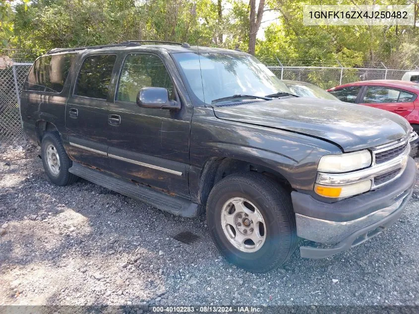 2004 Chevrolet Suburban K1500 VIN: 1GNFK16ZX4J250482 Lot: 40102283