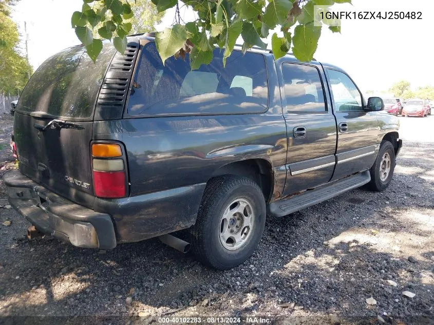 2004 Chevrolet Suburban K1500 VIN: 1GNFK16ZX4J250482 Lot: 40102283