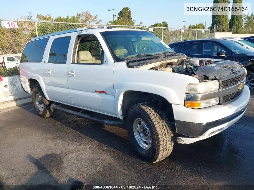 2004 Chevrolet Suburban 2500 Lt VIN: 3GNGK26G74G165464 Lot: 40361044