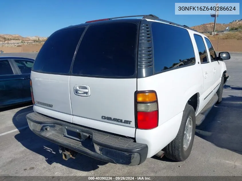 2004 Chevrolet Suburban K1500 VIN: 3GNFK16Z64G286624 Lot: 40390236