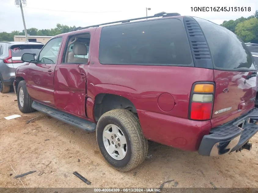 1GNEC16Z45J151618 2005 Chevrolet Suburban C1500