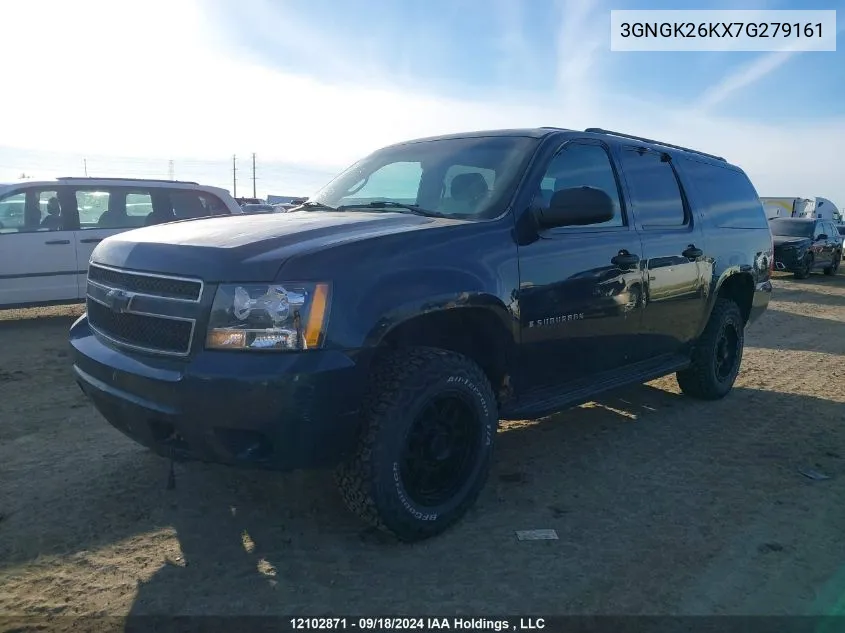 3GNGK26KX7G279161 2007 Chevrolet Suburban