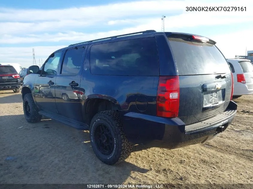 3GNGK26KX7G279161 2007 Chevrolet Suburban