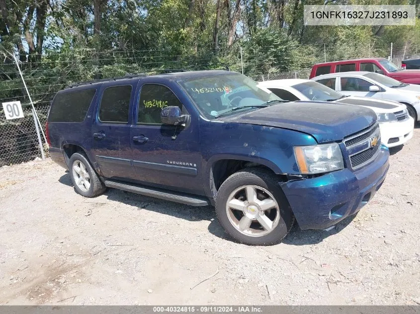 2007 Chevrolet Suburban K1500 VIN: 1GNFK16327J231893 Lot: 40324815