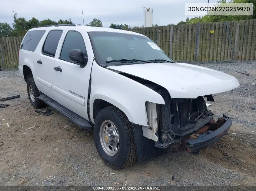 3GNGC26K27G259970 2007 Chevrolet Suburban 2500 C2500