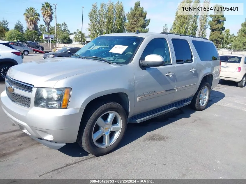 1GNFK16347J195401 2007 Chevrolet Suburban K1500