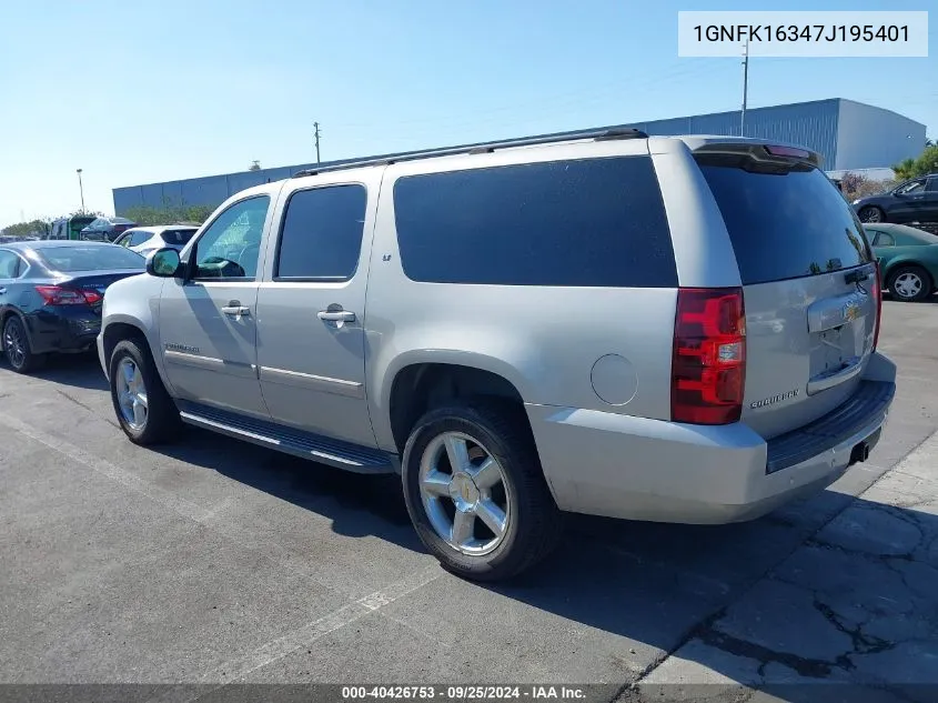 2007 Chevrolet Suburban K1500 VIN: 1GNFK16347J195401 Lot: 40426753