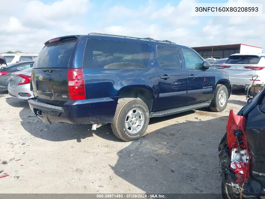 2008 Chevrolet Suburban C1500 Ls VIN: 3GNFC160X8G208593 Lot: 39971493