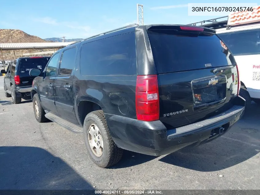 3GNFC16078G245746 2008 Chevrolet Suburban C1500 Ls