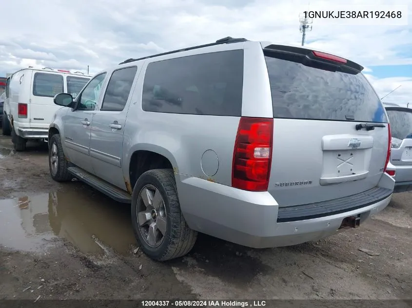 2010 Chevrolet Suburban VIN: 1GNUKJE38AR192468 Lot: 12004337