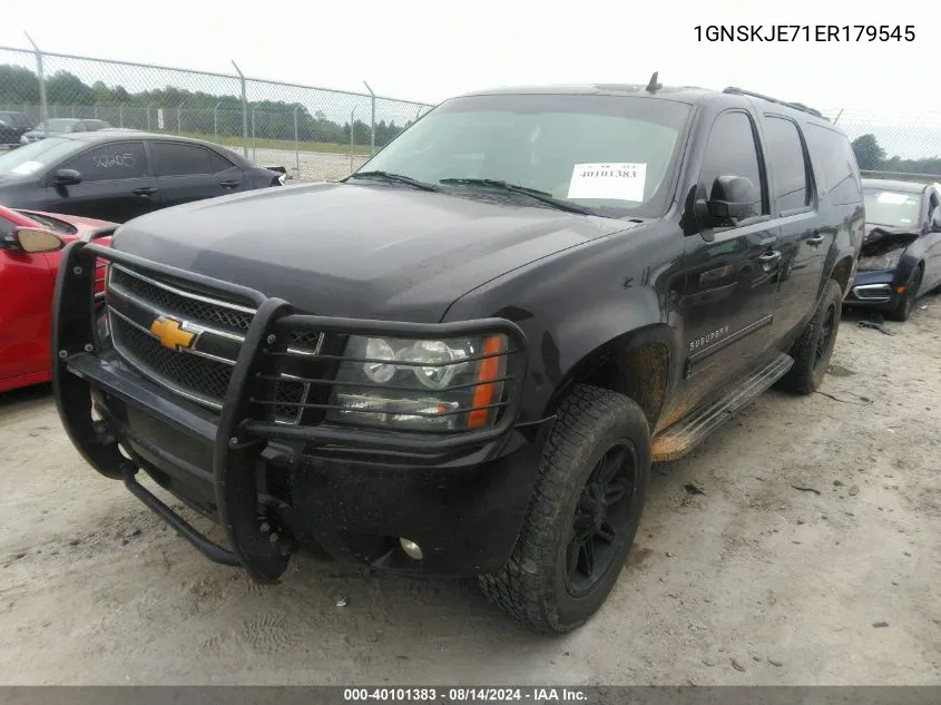 2014 Chevrolet Suburban K1500 Lt VIN: 1GNSKJE71ER179545 Lot: 40101383