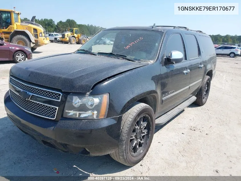 1GNSKKE79ER170677 2014 Chevrolet Suburban Ltz