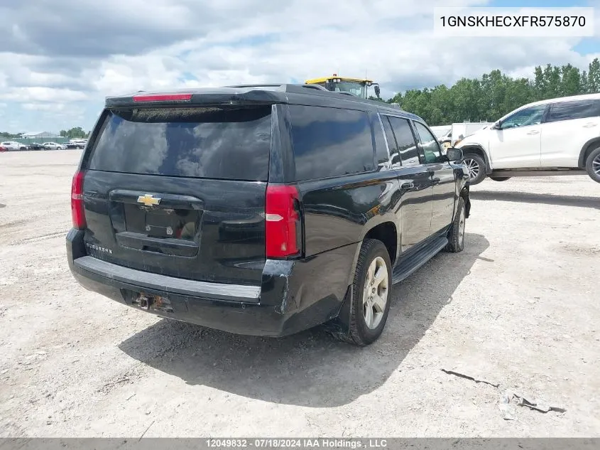 2015 Chevrolet Suburban VIN: 1GNSKHECXFR575870 Lot: 12049832