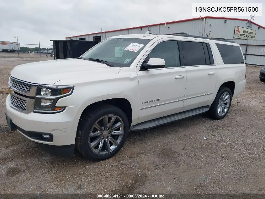 1GNSCJKC5FR561500 2015 Chevrolet Suburban C1500 Lt