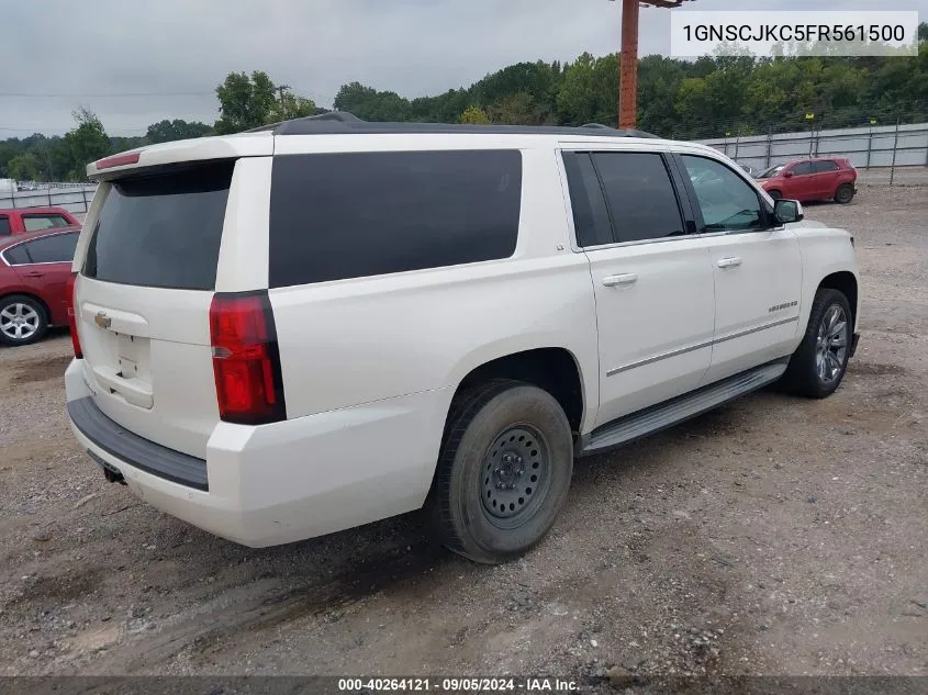 2015 Chevrolet Suburban C1500 Lt VIN: 1GNSCJKC5FR561500 Lot: 40264121