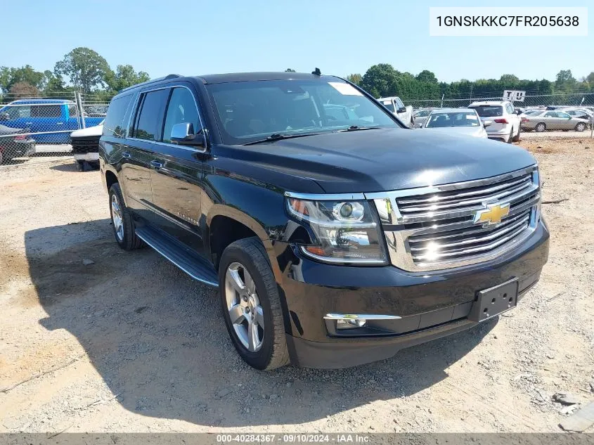 1GNSKKKC7FR205638 2015 Chevrolet Suburban K1500 Ltz