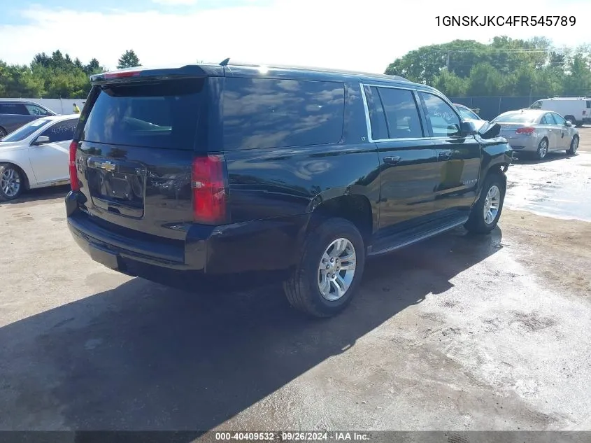 2015 Chevrolet Suburban K1500 Lt VIN: 1GNSKJKC4FR545789 Lot: 40409532