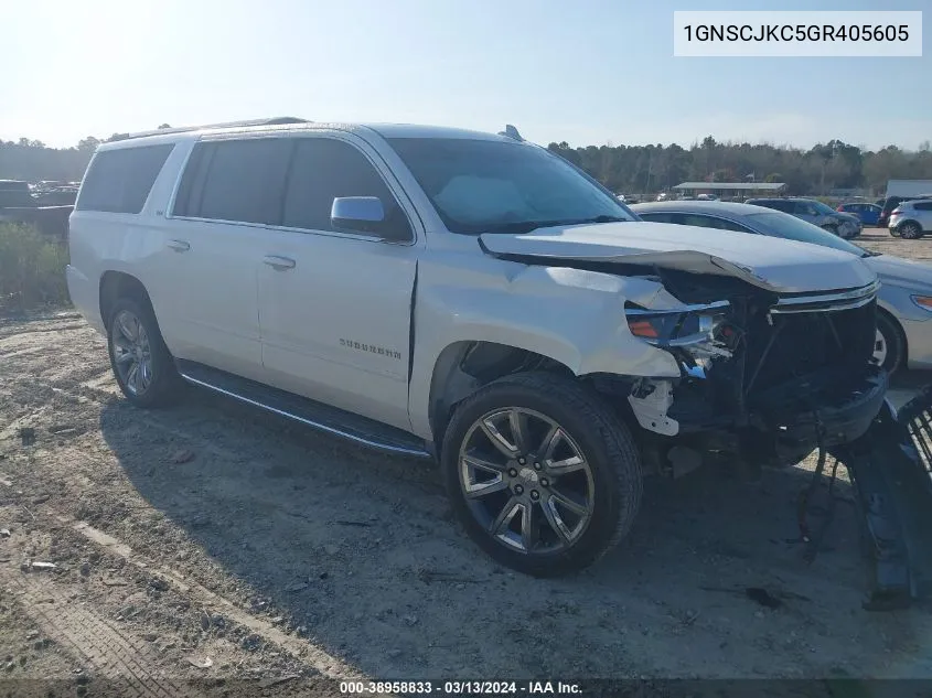 1GNSCJKC5GR405605 2016 Chevrolet Suburban Ltz