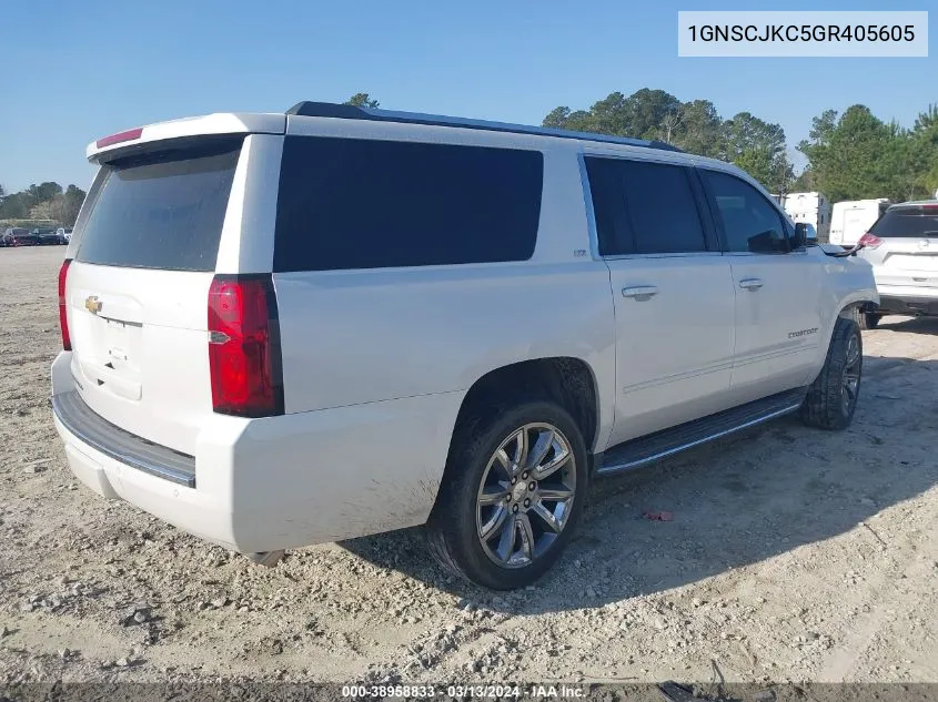 1GNSCJKC5GR405605 2016 Chevrolet Suburban Ltz