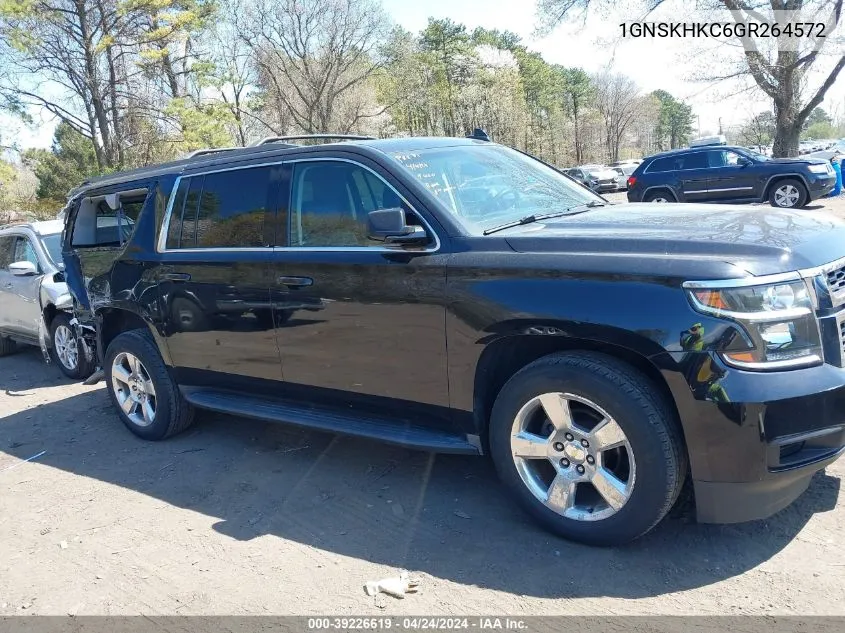 2016 Chevrolet Suburban Lt VIN: 1GNSKHKC6GR264572 Lot: 39226619