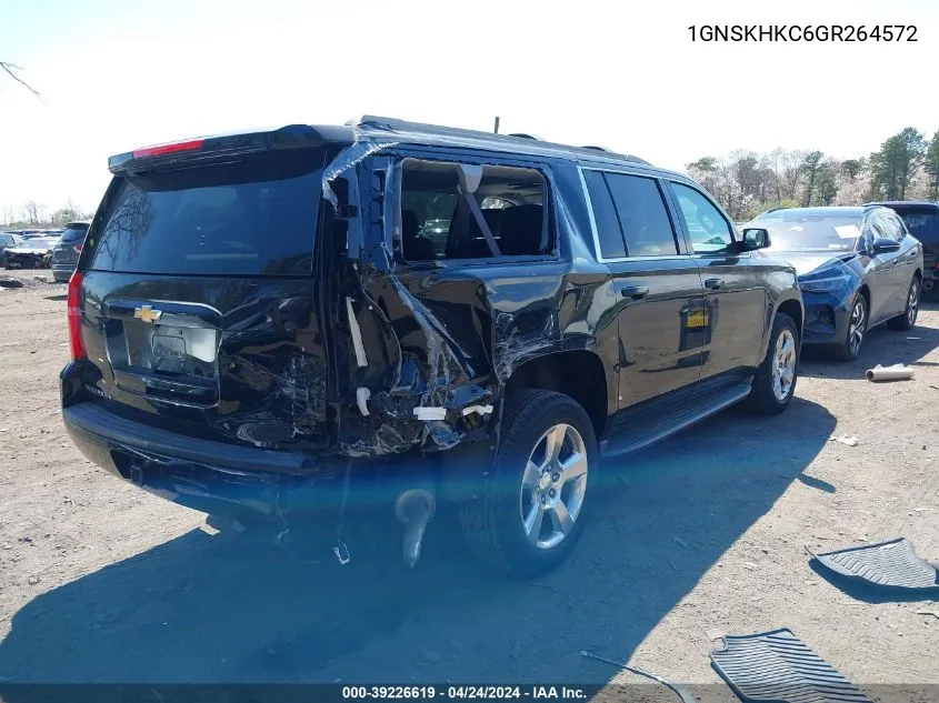 2016 Chevrolet Suburban Lt VIN: 1GNSKHKC6GR264572 Lot: 39226619