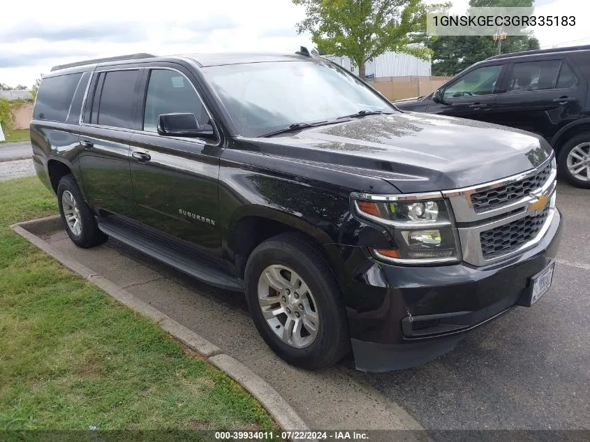 2016 Chevrolet Suburban Ls VIN: 1GNSKGEC3GR335183 Lot: 39934011