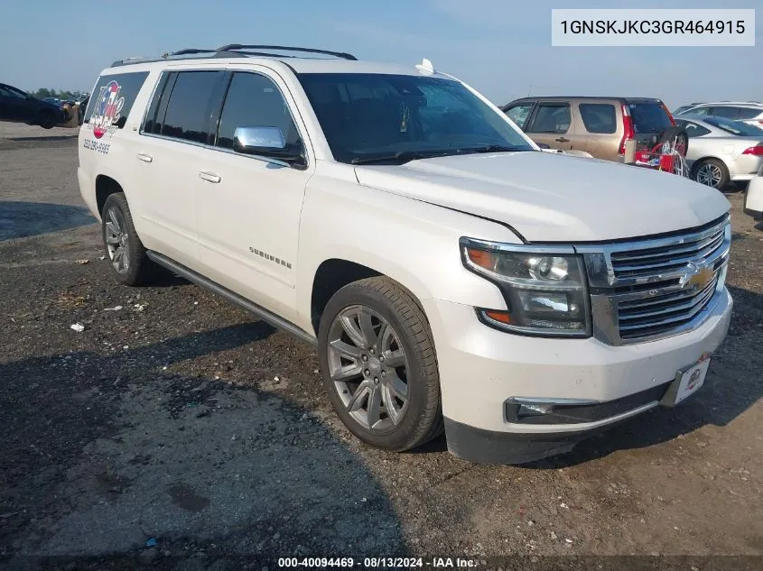 1GNSKJKC3GR464915 2016 Chevrolet Suburban Ltz