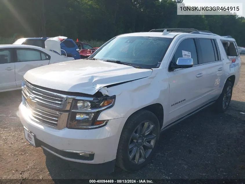 1GNSKJKC3GR464915 2016 Chevrolet Suburban Ltz