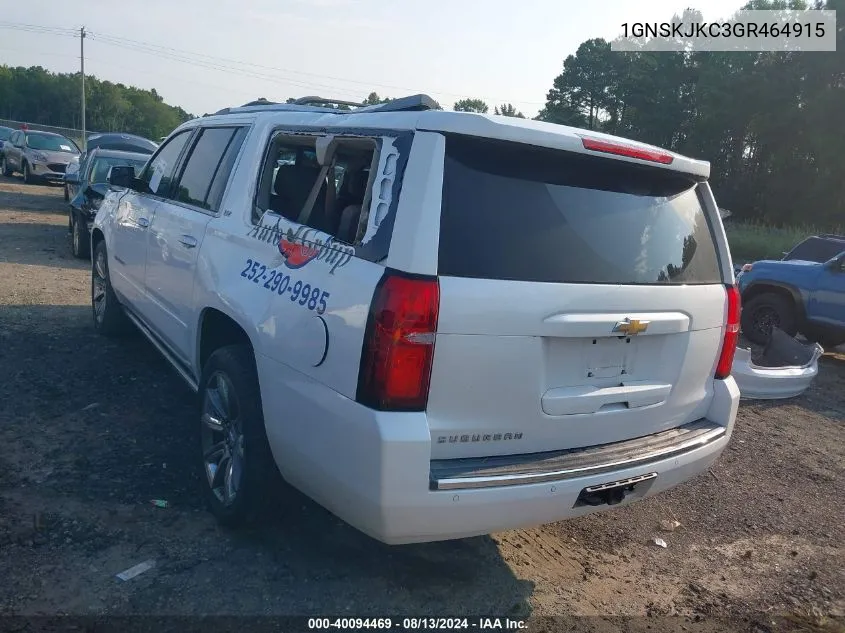 1GNSKJKC3GR464915 2016 Chevrolet Suburban Ltz