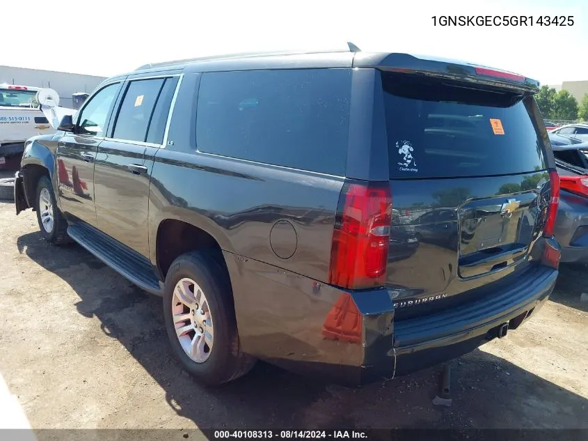 1GNSKGEC5GR143425 2016 Chevrolet Suburban Ls