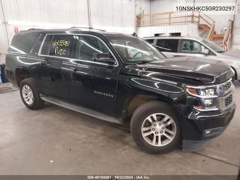 2016 Chevrolet Suburban Lt VIN: 1GNSKHKC5GR230297 Lot: 40155081