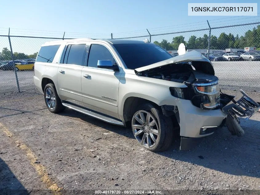 2016 Chevrolet Suburban Ltz VIN: 1GNSKJKC7GR117071 Lot: 40179720