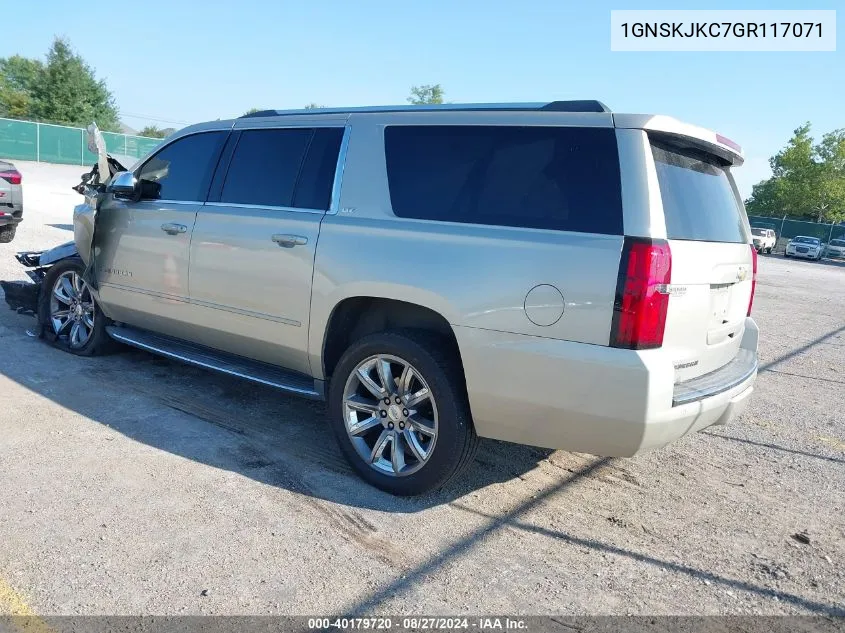 2016 Chevrolet Suburban Ltz VIN: 1GNSKJKC7GR117071 Lot: 40179720