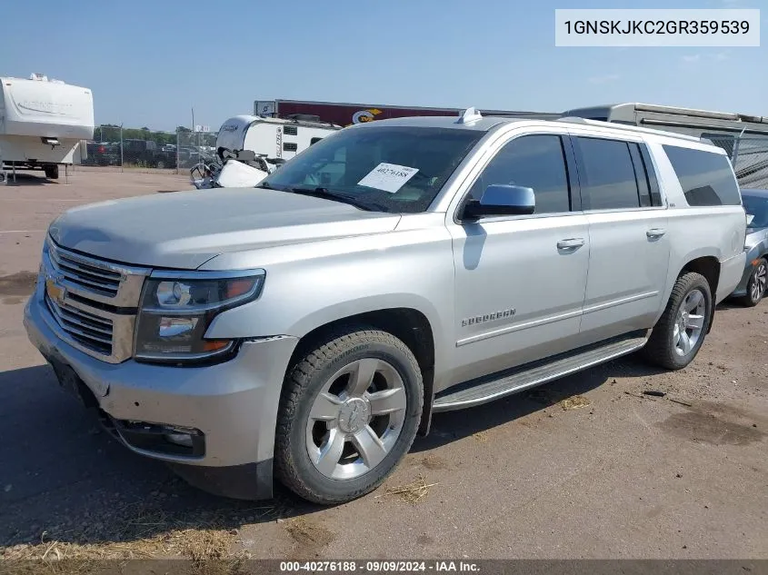 2016 Chevrolet Suburban Ltz VIN: 1GNSKJKC2GR359539 Lot: 40276188