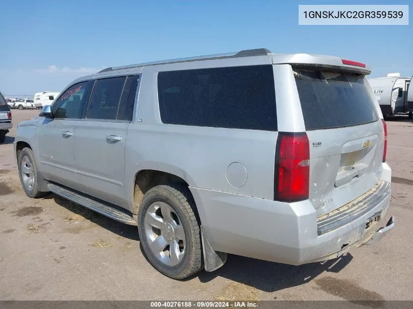 2016 Chevrolet Suburban Ltz VIN: 1GNSKJKC2GR359539 Lot: 40276188