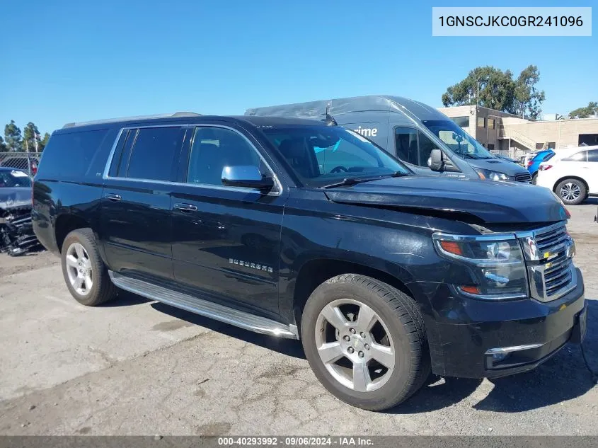 2016 Chevrolet Suburban Ltz VIN: 1GNSCJKC0GR241096 Lot: 40293992