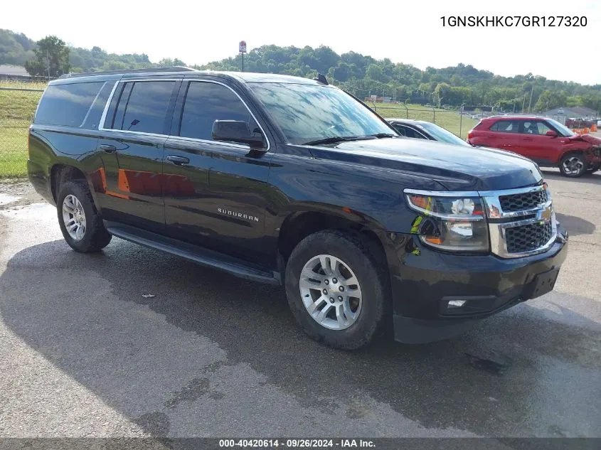 1GNSKHKC7GR127320 2016 Chevrolet Suburban K1500 Lt