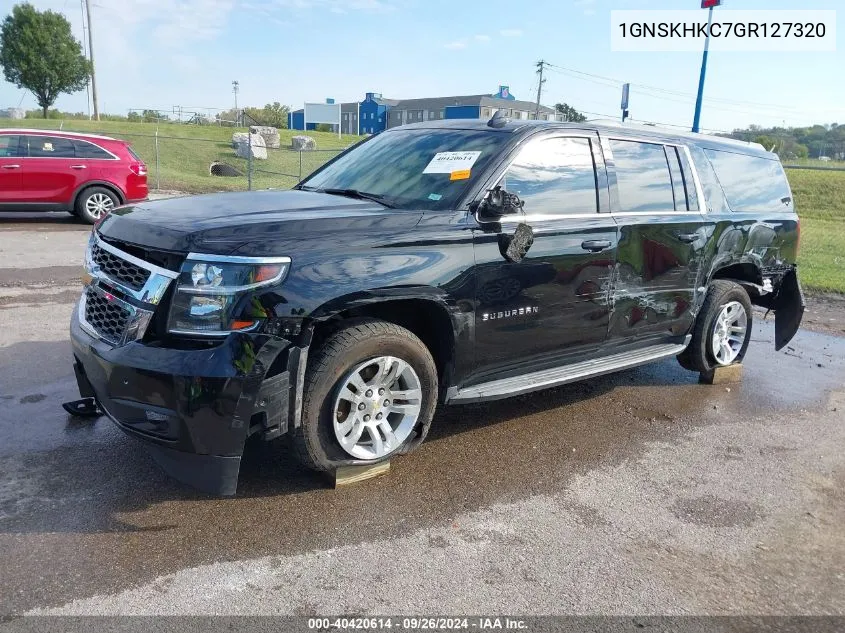 2016 Chevrolet Suburban K1500 Lt VIN: 1GNSKHKC7GR127320 Lot: 40420614