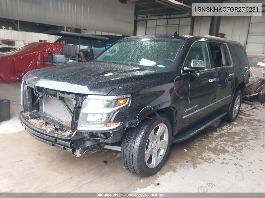 2016 Chevrolet Suburban Lt VIN: 1GNSKHKC7GR276231 Lot: 40434121