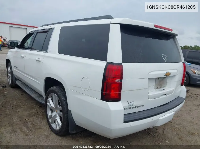 1GNSKGKC8GR461205 2016 Chevrolet Suburban K1500 Ls