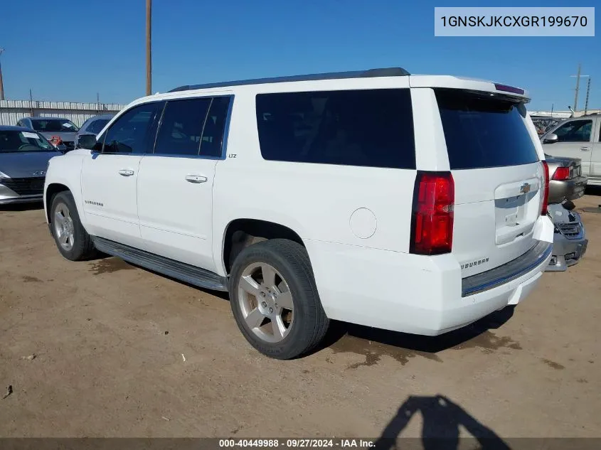 1GNSKJKCXGR199670 2016 Chevrolet Suburban Ltz