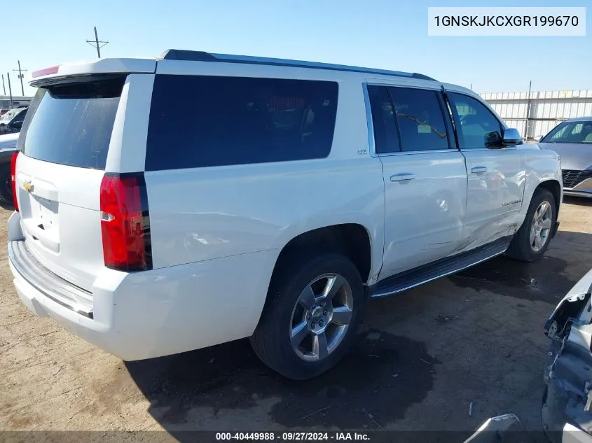 1GNSKJKCXGR199670 2016 Chevrolet Suburban Ltz