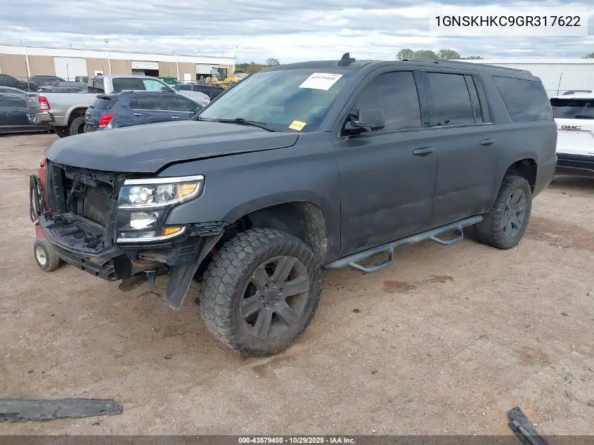 1GNSKHKC9GR317622 2016 Chevrolet Suburban Lt