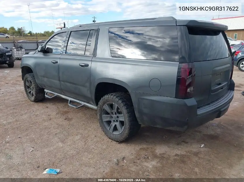 1GNSKHKC9GR317622 2016 Chevrolet Suburban Lt