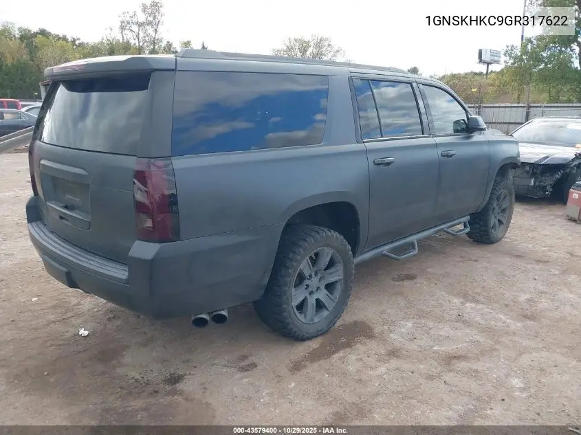 1GNSKHKC9GR317622 2016 Chevrolet Suburban Lt