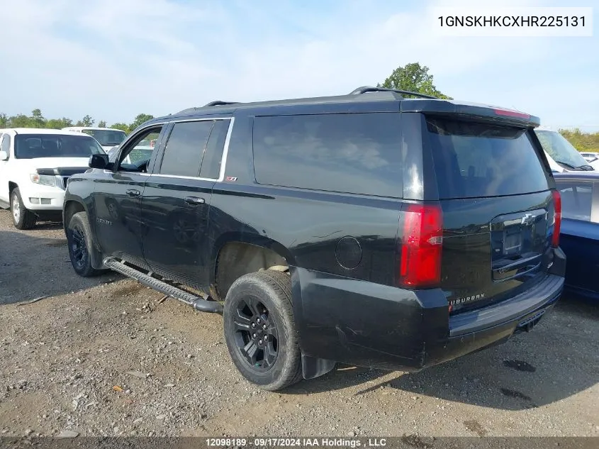 2017 Chevrolet Suburban VIN: 1GNSKHKCXHR225131 Lot: 12098189