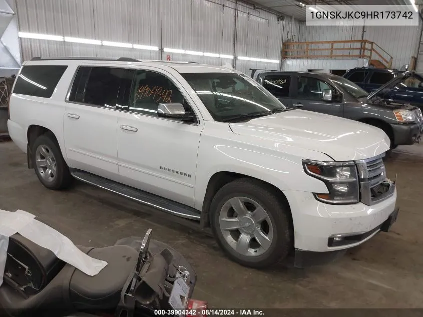 2017 Chevrolet Suburban Premier VIN: 1GNSKJKC9HR173742 Lot: 39904342