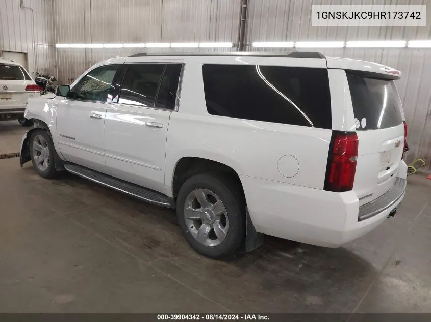 2017 Chevrolet Suburban Premier VIN: 1GNSKJKC9HR173742 Lot: 39904342